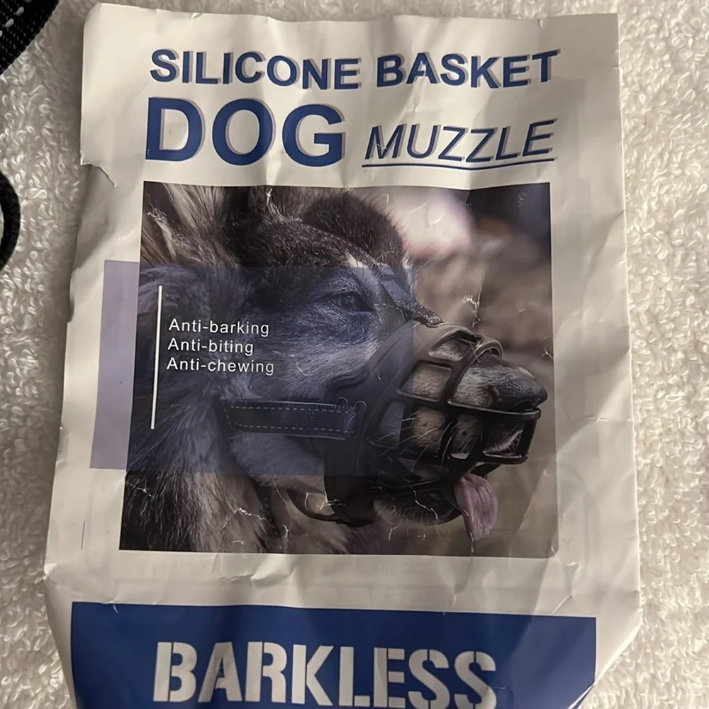 Barkless dog muzzle